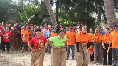 Spannende Nationale Grote Eenheidsdag in de wijk Mui Ne