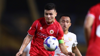 קואנג האי 'מצייר עקומה יפה', מועדון CAHN מנצח בגדול את קבוצת הא טין