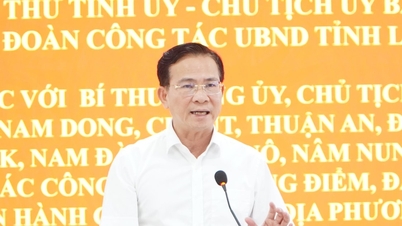 Председатель Народного комитета провинции Хо Ван Мыой работал с 11 коммунами на западе Ламдонга.