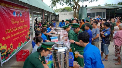 ຕົ້ມເຂົ້າປຸ້ນແຈ່ວຮ້ອນດ້ວຍຄວາມຮັກແພງຂອງທະຫານ ແລະພົນລະເຮືອນຢູ່ເຂດຊາຍແດນ