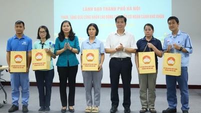 សម្ព័ន្ធសហជីពទីក្រុងហាណូយ៖ គាំទ្រសមាជិកសហជីពចំនួន 255 ដែលរងផលប៉ះពាល់ដោយព្យុះ និងទឹកជំនន់ក្នុងឆ្នាំ 2025