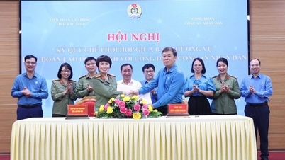 សហព័ន្ធការងារខេត្ត Bac Ninh និងនគរបាលខេត្តបានចុះហត្ថលេខាលើកម្មវិធីកិច្ចសហប្រតិបត្តិការដើម្បីការពារសិទ្ធិកម្មករ។