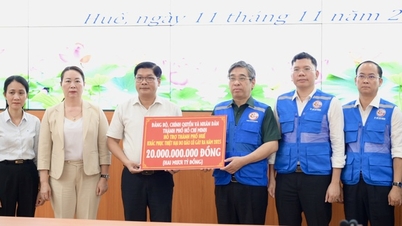 ទីក្រុងហូជីមិញជួយឧបត្ថម្ភ Hue និង Da Nang ចំនួន 35 ពាន់លានដុង ដើម្បីជំនះផលវិបាកនៃព្យុះ និងទឹកជំនន់។