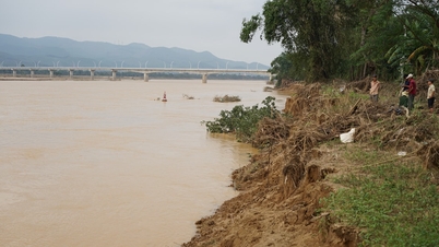 ព្រួយបារម្ភអំពីការរអិលបាក់ដីនៅទន្លេ Vu Gia - Quang Hue