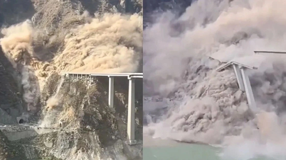 У Китаї обвалився міст на гідроелектростанції
