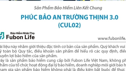 Fubon Life Vietnam អះអាងជាថ្មីនូវការប្តេជ្ញាចិត្តរបស់ខ្លួនចំពោះ "ការការពារគ្រប់ជ្រុងជ្រោយ - ការវិនិយោគរឹង" ជាមួយកំណែអាប់ដេតរបស់ Phuc Bao An Truong Thinh 3.0