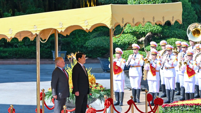 ប្រធានរដ្ឋ Luong Cuong បានអញ្ជើញជាអធិបតីក្នុងពិធីស្វាគមន៍ចំពោះដំណើរទស្សនកិច្ចផ្លូវការរបស់ព្រះមហាក្សត្រ Jordan នៅវៀតណាម។