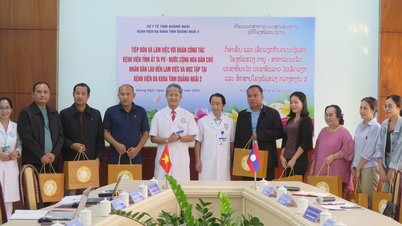 បញ្ជូន​បច្ចេកទេស​ថ្នាំ​សណ្តំ​កុមារ​ទៅ​មន្ទីរពេទ្យ​ខេត្ត Attapeu ប្រទេស​ឡាវ