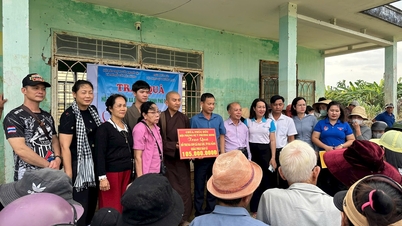 ថវិកាចំនួន ៣៣៥លានដុង ឧបត្ថម្ភប្រជាជន Da Nang ជំនះផលវិបាកនៃព្យុះ និងទឹកជំនន់