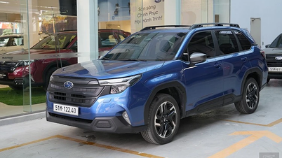 Nærbilde av Subaru Forester 2026 som nettopp offisielt ble lansert i Vietnam