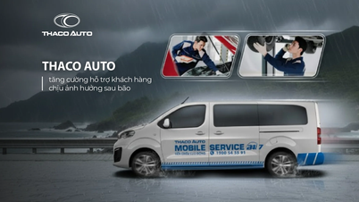 THACO AUTO tăng cường hỗ trợ khách hàng chịu ảnh hưởng sau bão