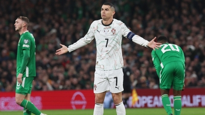 Ronaldo dostal červenou kartu, Portugalsko prohrálo s Irskem