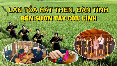 Spridning Sedan sång och Tinh-luta på sluttningarna av Tay Con Linh