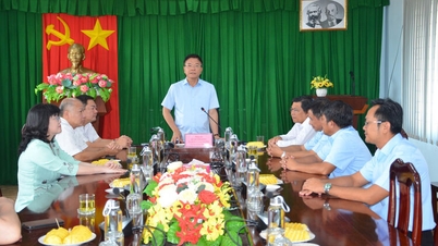 ឧបនាយករដ្ឋមន្ត្រី Le Thanh Long ធ្វើការជាមួយប្រតិបត្តិករច្រកទឹក Cai Lon - Cai Be