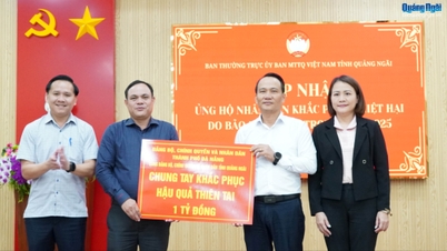 Thành phố Đà Nẵng hỗ trợ 1 tỷ đồng khắc phục thiệt hại do bão lũ