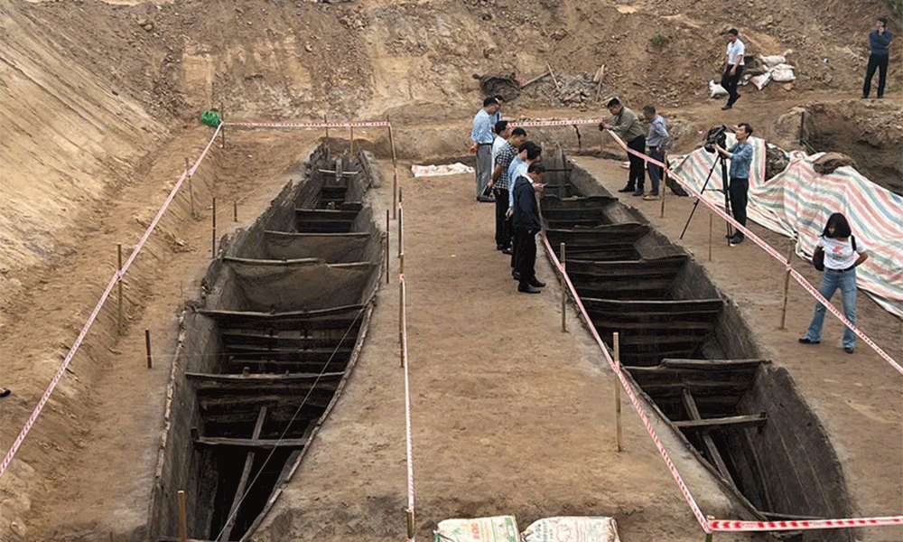 قایق باستانی زیر برکه ماهی در باک نین: رمزگشایی قدمت پس از ماه‌ها انتظار