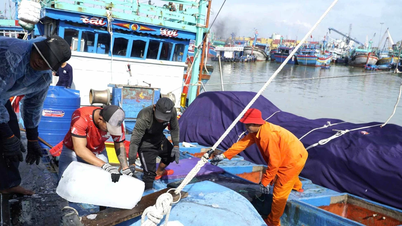 ຊາວ​ປະ​ມົງ​ເລັ່ງ​ເດີນ​ເຮືອ​ໄປ​ຝັ່ງ​ທະ​ເລ