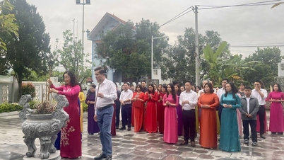 Het ministerie van Binnenlandse Zaken hield een thematische activiteit op de gedenkplaats van kameraad Hoang Dinh Giong