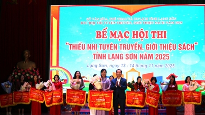 A Dong Kinh kerület csapata 2025-ben első díjat nyert a Lang Son tartományban megrendezett „Gyermekkönyv-népszerűsítés és -bemutatás” versenyen.