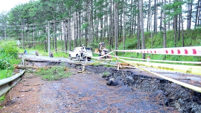 Провинция Ламдонг усиливает меры по предупреждению стихийных бедствий и обеспечивает безопасность дорожного движения в сезон паводков