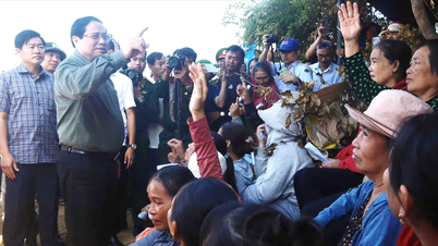 Apoio financeiro de 700 bilhões de VND para 4 localidades para superar danos causados ​​por tempestades e inundações.