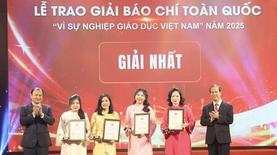 60 Werke wurden 2025 mit dem Nationalen Pressepreis „Für das Wohl der vietnamesischen Bildung“ ausgezeichnet.