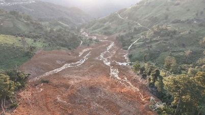 हंग सोन कम्यून, दा नांग ने उस रात भूस्खलन के बाद 664 लोगों को तत्काल निकाला।