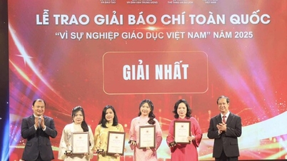 ស្នាដៃចំនួន ៦០ បានឈ្នះពានរង្វាន់សារព័ត៌មានជាតិ "ដើម្បីបុព្វហេតុអប់រំវៀតណាម"