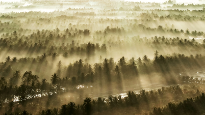 منظره خیره کننده طلوع خورشید در وین لونگ