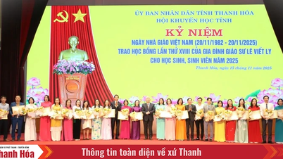 Vietnam Öğretmenler Günü'nü kutluyoruz ve Profesör Le Viet Ly'nin ailesinden öğrencilere burs veriyoruz