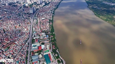 New news on the progress of the construction of the Red River landscape avenue in Hanoi