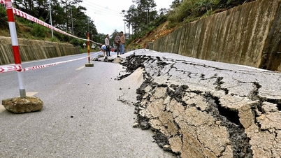 بزرگراه ملی ۲۴ که از مانگ دن می‌گذرد، ترک خورده، فرونشست کرده و سطح جاده تا یک متر تاب برداشته است.