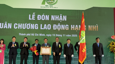 אוניברסיטת החקלאות והיערנות של הו צ'י מין סיטי קיבלה את מדליית העבודה מדרגה שנייה.