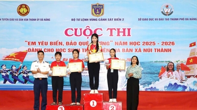 نیو تھانہ کمیون میں دلچسپ مقابلہ "مجھے اپنے وطن کے سمندر اور جزیروں سے پیار ہے"