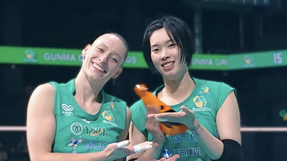 Thanh Thuy overwhelms Thai volleyball stars in Japan