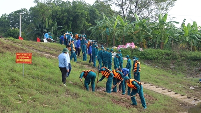Hong Son Commune: More than 200 people participate in disaster prevention drills