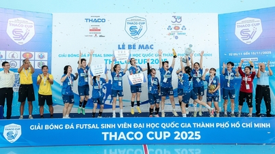 ម្ចាស់ជើងឯកនៃការប្រកួតហ្វូតសាលសិស្ស THACO CUP 2025 ត្រូវបានរកឃើញហើយ។