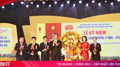 Die Duc Tho High School feiert ihr 60-jähriges Jubiläum