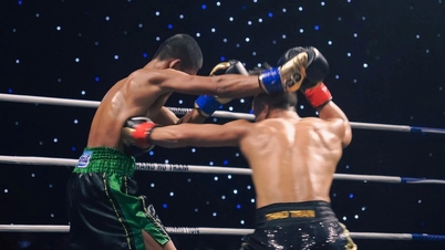 트란 반 타오는 정확한 펀치로 태국 권투 선수를 쓰러뜨렸다.