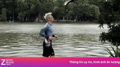 Сон Тунг M-TP на пробежке на озере Хоан Кием