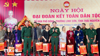 នាយឧត្តមសេនីយ៍ Phan Van Giang ប្រារព្ធទិវាមហាសាមគ្គីភាពជាមួយប្រជាជន Thai Nguyen