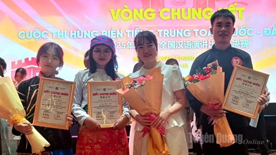 Tuyen Quang ganhou o Prêmio de Incentivo no Concurso Nacional de Oratória em Chinês de 2025.