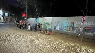 MRB Hà Nội bác bỏ tin đồn bùn nhão gây trơn trượt trên phố liên quan đến Metro khoan ngầm