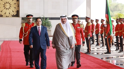 ראש ממשלת כווית ערך טקס קבלת פנים לראש הממשלה פאם מין צ'ין