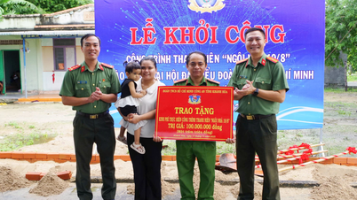 Khanh Hoa İl Polis Gençlik Birliği: Zor koşullardaki polis birliği üyelerine destek olmak için 19 Ağustos Evi'nin inşaatına başlandı