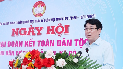 ประธานาธิบดีเลืองเกวงเข้าร่วมงานวันเอกภาพแห่งชาติที่หมู่บ้านบ๋าวอัน