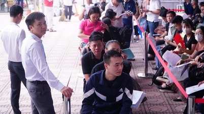 Hanoi: Thousands of people stand in the rain, waiting in line to buy social housing