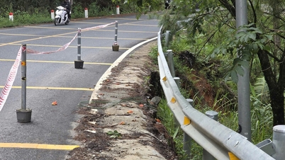 Objevuje se sesuv půdy, který ohrožuje bezpečnost průsmyku Mimosa