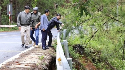 ឡាំដុង៖ ផ្លូវជាតិលេខ២០ ហាមរថយន្តដឹកលើសទម្ងន់ ១៥តោន ដើម្បីជួសជុលការបាក់ដី...