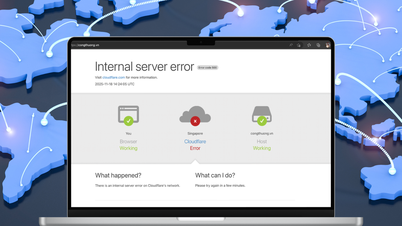 Seria międzynarodowych i wietnamskich gazet elektronicznych i stron internetowych „zawiesiła się” z powodu błędu Cloudflare
